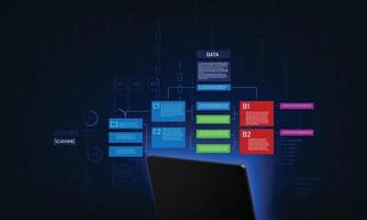 vulnerabilidad de ciberseguridad y hacker, codificación, concepto de malware. hacker informático en ciberseguridad. tecnología del mundo digital del metaverso. vector