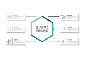 vector de plantilla de diseño infográfico de visualización de datos comerciales