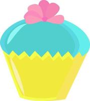 Sweet cake, illustration, vector on white background