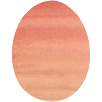 brun vattenfärg påsk ägg. oval form för design. transparent png ClipArt