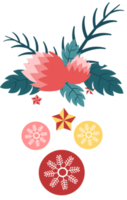 feliz navidad elementos png