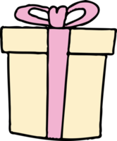 The gift box cartoon style  for celebration concept png