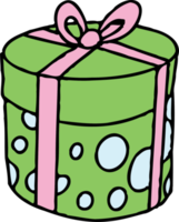 The gift box cartoon style  for celebration concept png