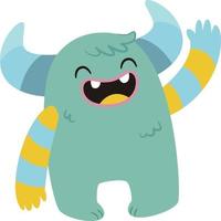 Kind monster, illustration, vector on white background.