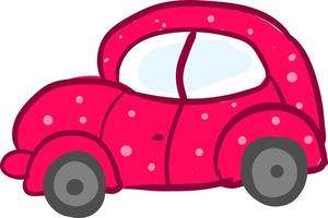 Cartoon red car vector