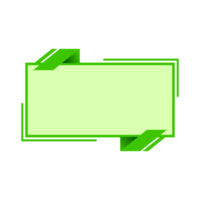 Textfeld mit grünen geometrischen Anführungszeichen png