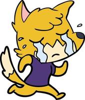 Vector fox character in cartoon style