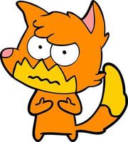 Vector fox character in cartoon style