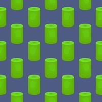 Green log , seamless pattern on a blue background. vector