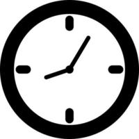 Work clock, illustration, vector on a white background