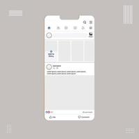 Social media carousel post template vector