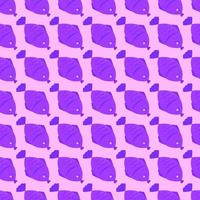 Fishes pattern, seamless pattern on purple background. vector