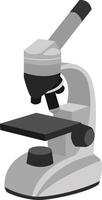 Microscope, illustration, vector on white background