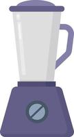 Purple blender, illustration, vector on white background.