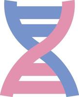 Medical DNA, illustration, vector on a white background.