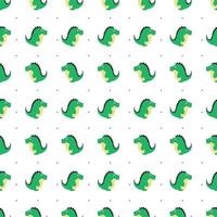 Dinosaurs pattern, illustration, vector on white background.