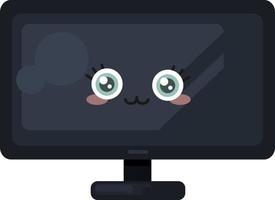 Cute TV , illustration, vector on white background