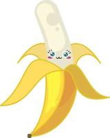 Happy banana ,illustration,vector on white background vector