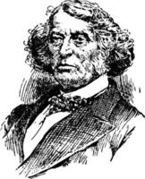 charles sumner, ilustración de la vendimia vector