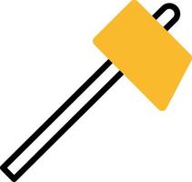 Gaming hammer, illustration, vector on a white background.