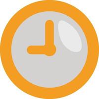 Office clock , illustration, vector on a white background.