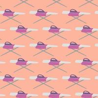 Ironing table pattern , illustration, vector on white background