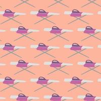 Ironing table pattern , illustration, vector on white background