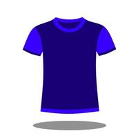 vector illustration of clothes, standard t-shirts on display, design can be edited