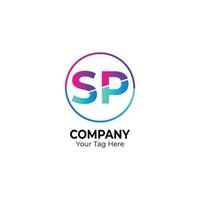 SP Letter Logo Design Vector Template