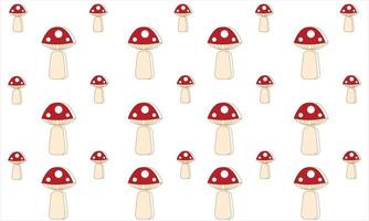 Mushrooms pattern, seamless pattern with mushrooms. Creative design for printing on fabric, Wallpaper and scrap book, fabric, wrapping, textile, wallpaper, apparel. Vector illustration.
