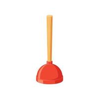 red plunger vector  isolated on white background