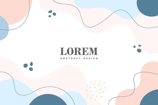 fondo abstracto. dibujando a mano varias formas y objetos de garabatos. ilustración de vector contemporáneo moderno de moda. cada fondo está aislado. color pastel