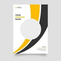 Business book cover design template. Corporate business annual report, catalog, magazine, flyer mockup A4 size. Vector illustration.