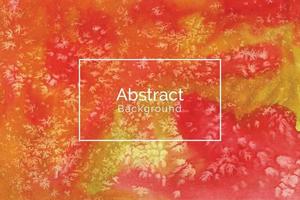 Abstract red and yellow watercolor texture background vector