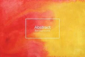 Abstract red and yellow watercolor texture background vector