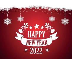 Happy New Year 2022 Design vector