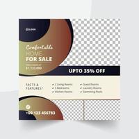 Real Estate House Sale Social Media Post And Web Banner vector