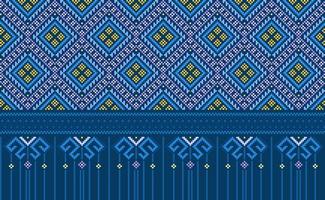 Embroidery ethnic pattern, Vector Geometric geometric background, Cross stitch element template style