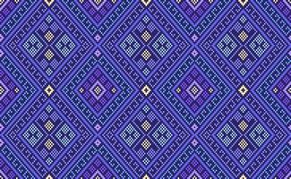 Embroidery ethnic pattern, Vector Geometric Morocco background, Cross stitch line aztec style