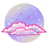 notte cielo nuvole png