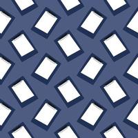 Small documents,seamless pattern on dark blue background. vector