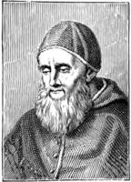 Pope Julius II, vintage illustration vector
