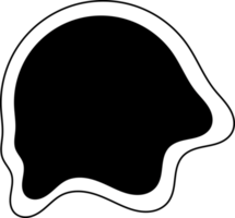 abstrakt organisk form png