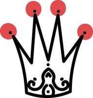 Expensive tall crown, illustration, vector, on a white background. vector