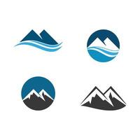 logotipo de ilustración de montaña vector