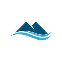 Mountain illustration logo vector