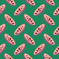 Soup in a bowl,seamless pattern on green background. vector