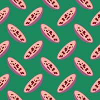 Soup in a bowl,seamless pattern on green background. vector