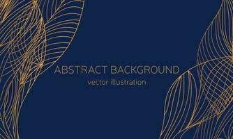 Abstract background with hand draw elements on dark blue background. Vector illustration.