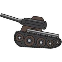 battle tank illustration vector